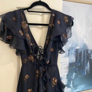 NWT ASOS navy blue dress